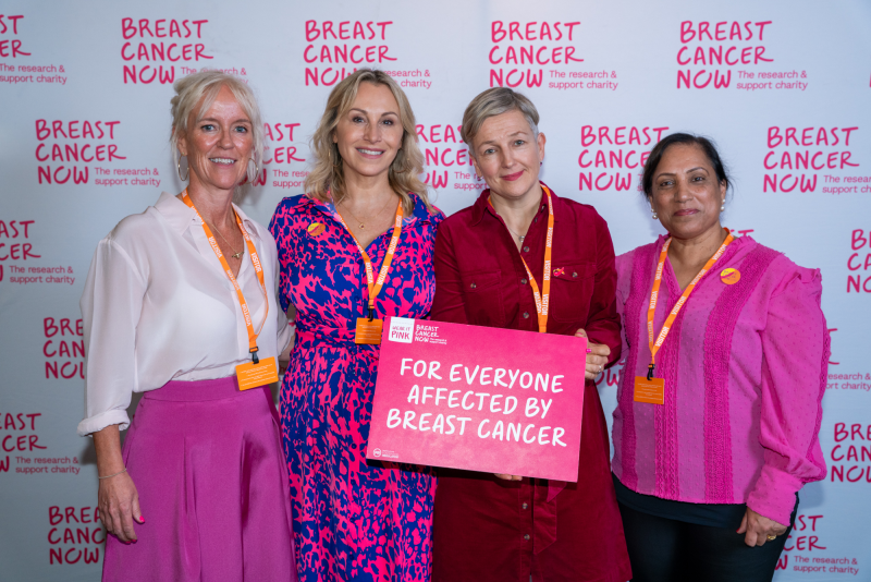 Breast Cancer Now CEO and supporters at wear it pink 2024